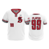 2508 FD MENS 2 BUTTON SCOOP NECK CL SLUGGERS-2020-WHITE