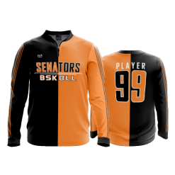 2831 FD Quarter Zip LS - Ribbed Collar SENATORS-GIRLS-BASKETBALL