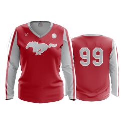 2835 FD Womens V-Neck Longsleeve WOLFPACK-BASKETBALL