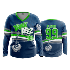 2728 FD Womens V-Neck Longsleeve YANK-DEEZ-NAVY