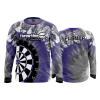 2386 FD Long Sleeve MENS THROW-LINE-DRINKERY-TYE-DYE-PURPLE