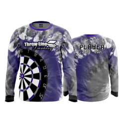 2386 FD Long Sleeve MENS THROW-LINE-DRINKERY-TYE-DYE-PURPLE