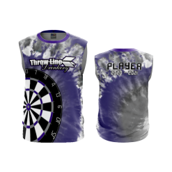 2386 FD Sport Sleeveless MENS THROW-LINE-DRINKERY-TYE-DYE-PURPLE