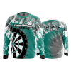 2386 FD Long Sleeve MENS THROW-LINE-DRINKERY-TYE-DYE-TEAL