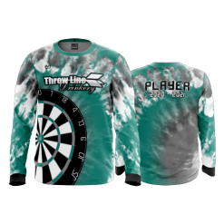 2386 FD Long Sleeve MENS THROW-LINE-DRINKERY-TYE-DYE-TEAL