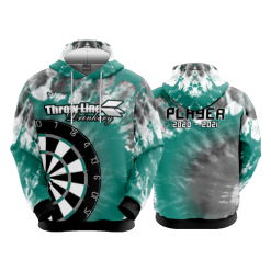 2386 FD Hoody THROW-LINE-DRINKERY-TYE-DYE-TEAL