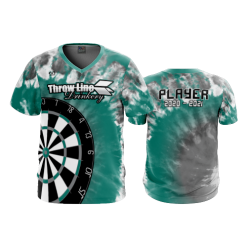 2386 FD Sport V-Neck MENS THROW-LINE-DRINKERY-TYE-DYE-TEAL