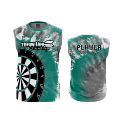 2386 FD Sport Sleeveless MENS THROW-LINE-DRINKERY-TYE-DYE-TEAL