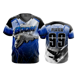 2830 FD Sport V-Neck MENS SONIC-BOOM-BLUE