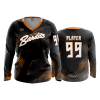 796 FD Womens V-Neck Longsleeve BEVERLY-BANDITS-BLACK-HEX