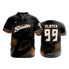 796 FD Quarter Zip Batting Jacket SS BEVERLY-BANDITS-BLACK-HEX