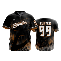 796 FD Quarter Zip Batting Jacket SS BEVERLY-BANDITS-BLACK-HEX