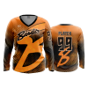 796 FD Womens V-Neck Longsleeve BEVERLY-BANDITS-ORANGE