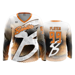 796 FD Womens V-Neck Longsleeve BEVERLY-BANDITS-WHITE