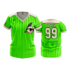 2832 FD Womens V-Neck KEWASKUM-TRIBE-FLO-GREEN-BASE-FLO INK + $5
