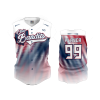 2839 FD ProTek Womens Full Button Down Sleeveless OHIO-BANDITS-RWB