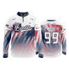 2839 FD Quarter Zip Batting Jacket LS OHIO-BANDITS-RWB