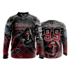 2833 FD Quarter Zip Batting Jacket LS ARTICLE-119-BLACK