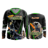 2838 FD Womens V-Neck Longsleeve TEAM-WESSON-FLO-ORANGE-FLO INK + $5