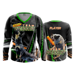 2838 FD Womens V-Neck Longsleeve TEAM-WESSON-FLO-ORANGE-FLO INK + $5