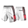 2049 LIGHTWEIGHT MICROFIBER 160gsm SHORT TEAM-BIDNESS-WHITE-RED