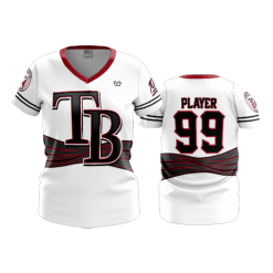 2049 FD Womens V-Neck TEAM-BIDNESS-WHITE-RED