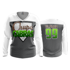 2841 FD Womens V-Neck Longsleeve CHUPACABRAS