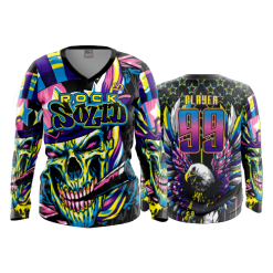 2840 FD Womens V-Neck Longsleeve ROCKSOLID