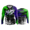 2386 FD Womens V-Neck Longsleeve MAD-LIME-PURPLE
