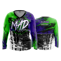 2386 FD Womens V-Neck Longsleeve MAD-LIME-PURPLE