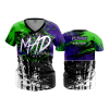 2386 FD Womens V-Neck MAD-LIME-PURPLE