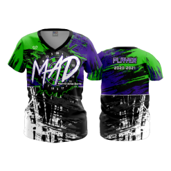 2386 FD Womens V-Neck MAD-LIME-PURPLE