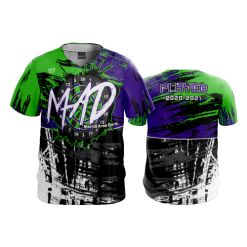 2386 FD ProTek Mens Full Button Down MAD-LIME-PURPLE