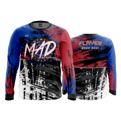 2386 FD Long Sleeve MENS MAD-RED-BLUE