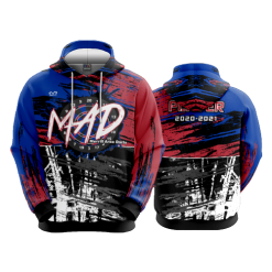2386 FD Hoody MAD-RED-BLUE