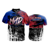 2386 FD Quarter Zip Batting Jacket SS MAD-RED-BLUE