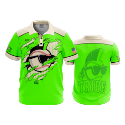 2472 FD Polo KEWASKUM-TRIBE-FLO-GREEN-POLO-FLO INK + $5