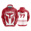 718 FD Hoody SPARTANS-RED-WHITE