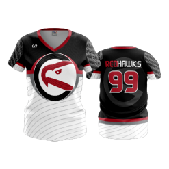 2701 FD Womens V-Neck REDHAWKS-SPIRIT