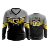 2618 FD Womens V-Neck Longsleeve GENERALS-12U-BLACK