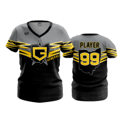 2618 FD Womens V-Neck GENERALS-12U-BLACK