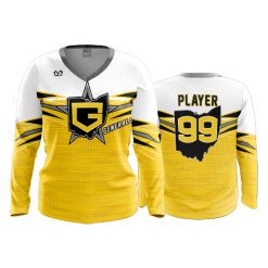 2618 FD Womens V-Neck Longsleeve GENERALS-12U-GOLD