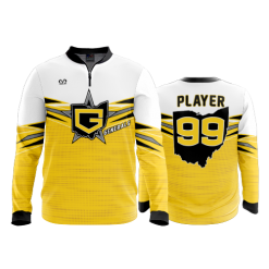 2618 FD Quarter Zip Batting Jacket LS GENERALS-12U-GOLD