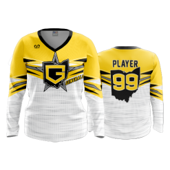 2618 FD Womens V-Neck Longsleeve GENERALS-12U-WHITE