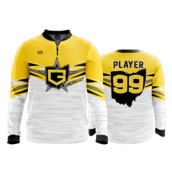2618 FD Quarter Zip Batting Jacket LS GENERALS-12U-WHITE