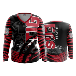 2573 FD Womens V-Neck Longsleeve CENTRAL-OHIO-TIGERS