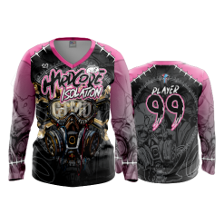 2467 FD Womens V-Neck Longsleeve HARDCORE-ISO-GTMO-PINK