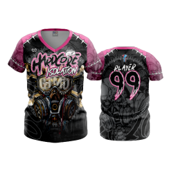 2467 FD Womens V-Neck HARDCORE-ISO-GTMO-PINK