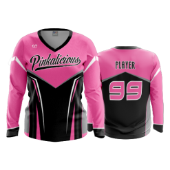 2847 FD Womens V-Neck Longsleeve PINKALICIOUS