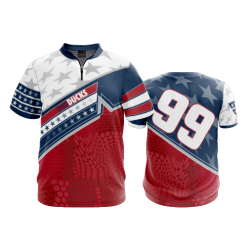 2852 FD Quarter Zip Batting Jacket SS OHIO-DUCKS